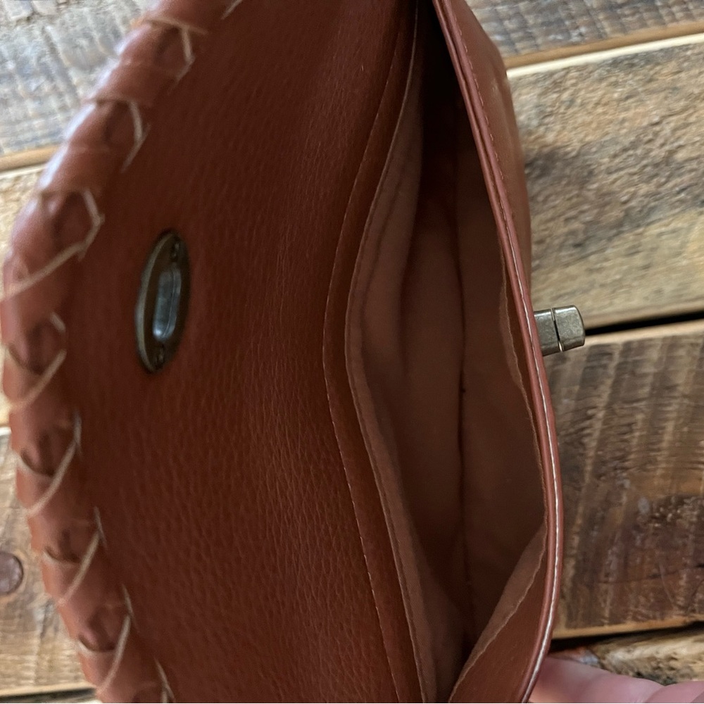 Maurices Tan Leather Wristlet Clutch - Picture 5 of 8